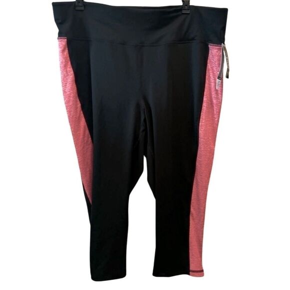 ID Ideology Women's Essentials Colorblocked Cropped Leggings Size 2X - Picture 7 of 11